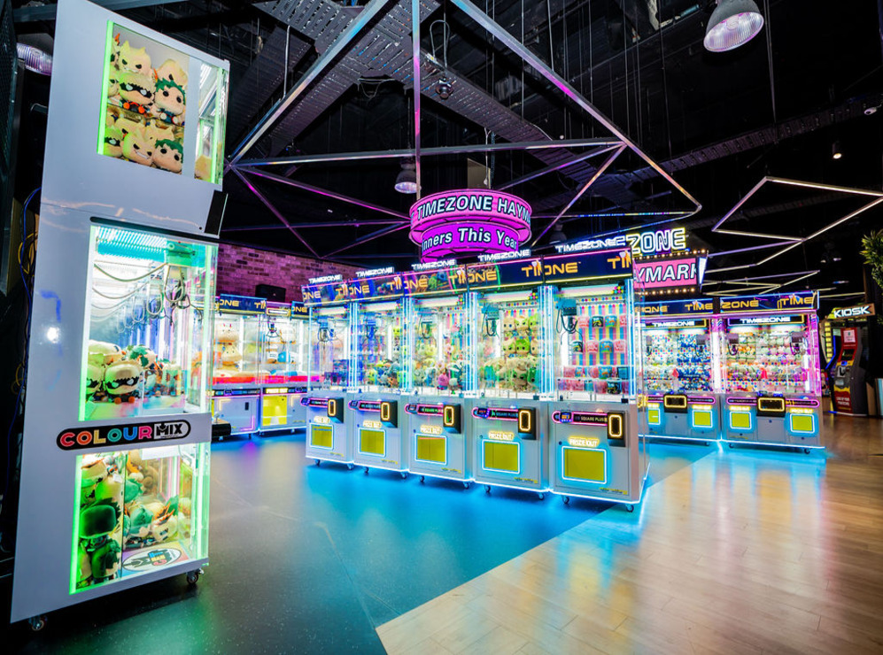 Timezone Haymarket Sydney arcade games and colourful claw machines